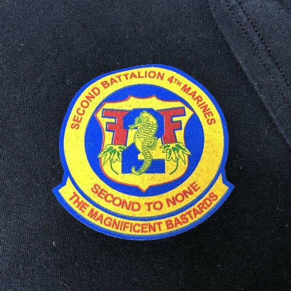 Second Battalion 4TH Marines Black Shirt - Picture 7 of 7